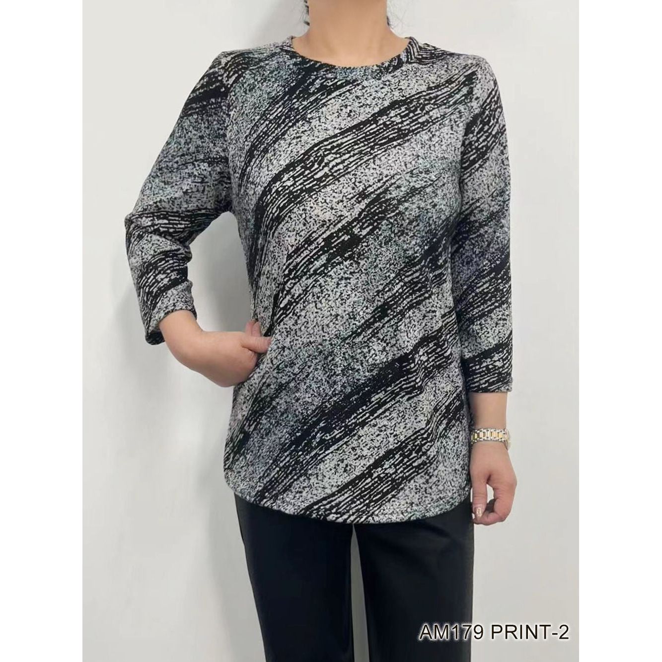 Printed Soft Top (Straight Hem - Various Patterns