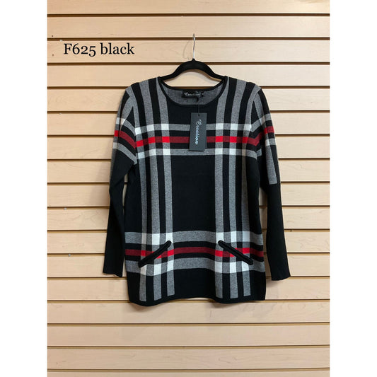 Striped Sweater - Black or White