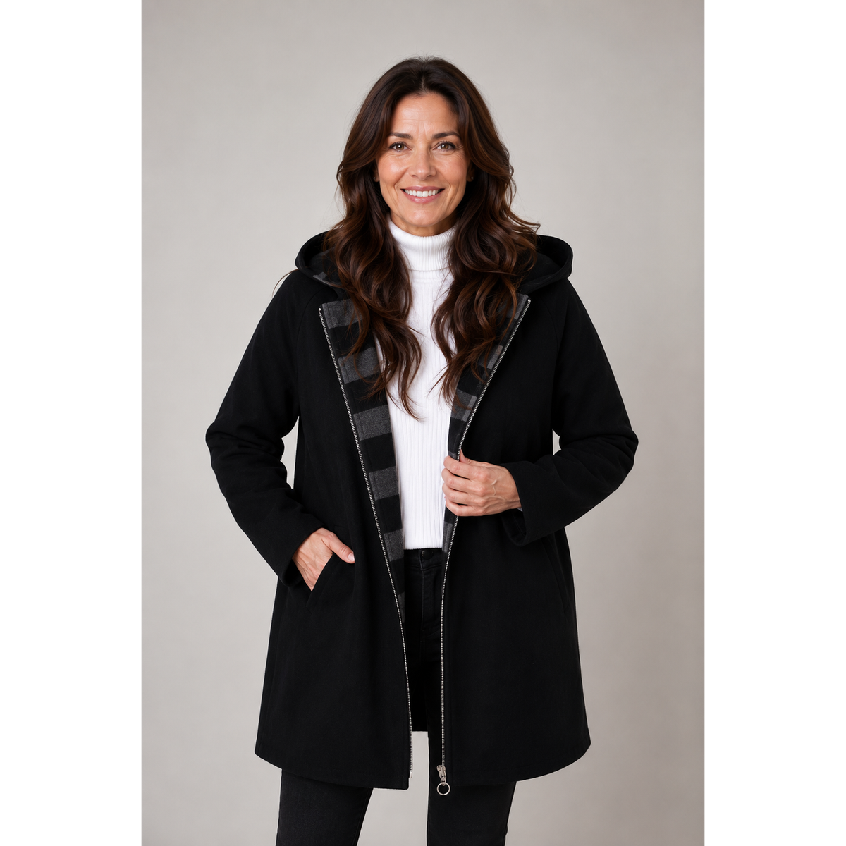 Made in Italy Lightweight Jacket- Black or Grey