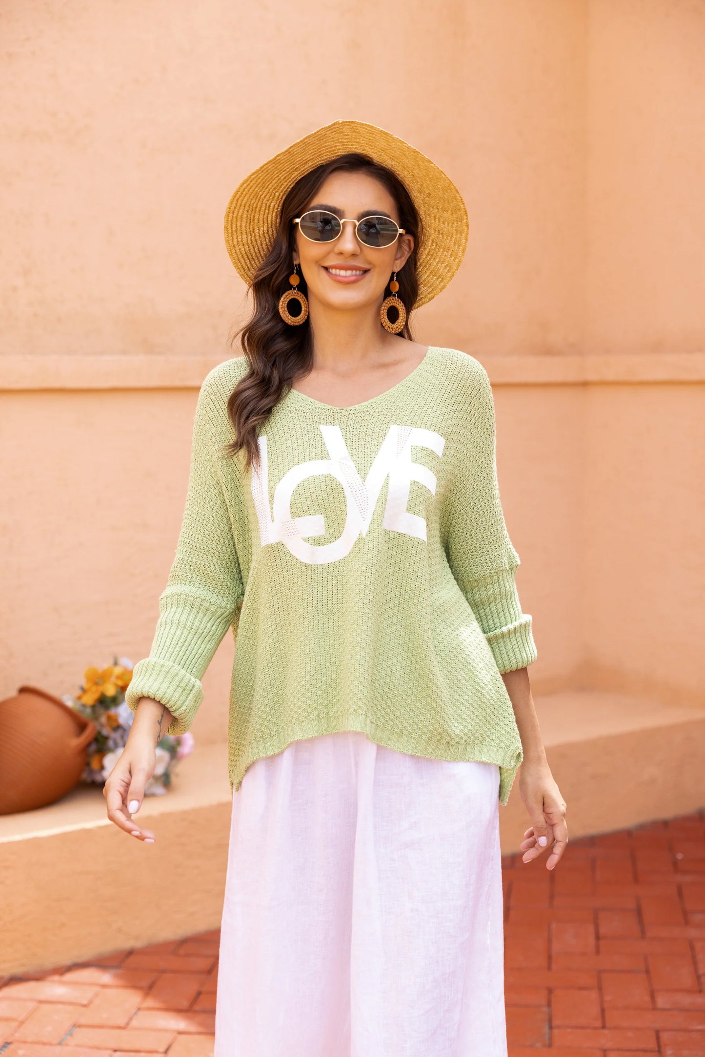 Knit Sweater - "Say Love"