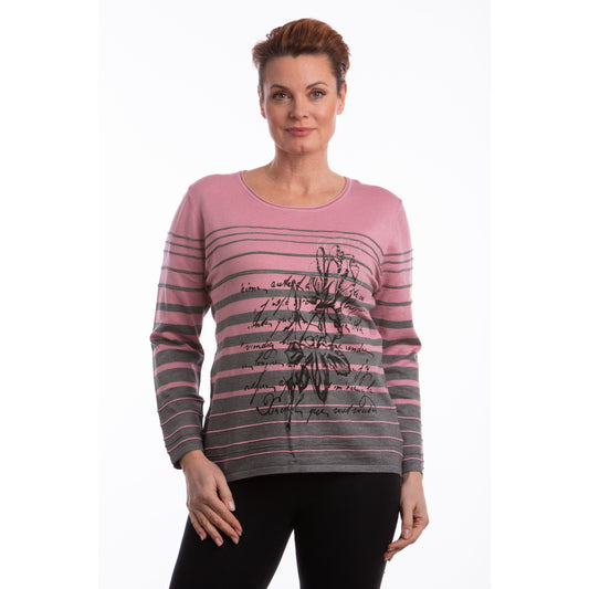 Long Sleeve Light Sweater with Design