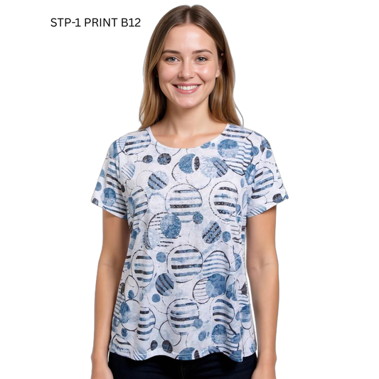 Short Sleeve Tee- Print B12