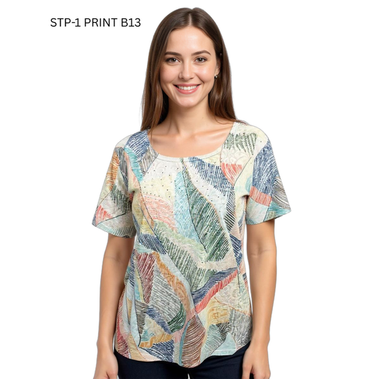 Short Sleeve Tee- Print B13