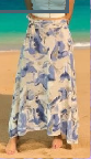 Woven Marble Long Skirt