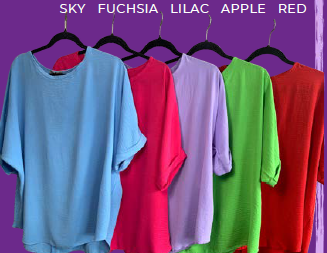 Ladies Woven Solid Simple Summer Top
