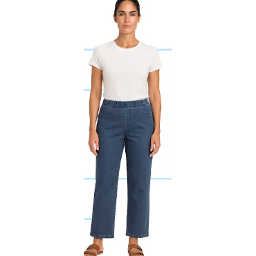 Pull up Cotton Jeans