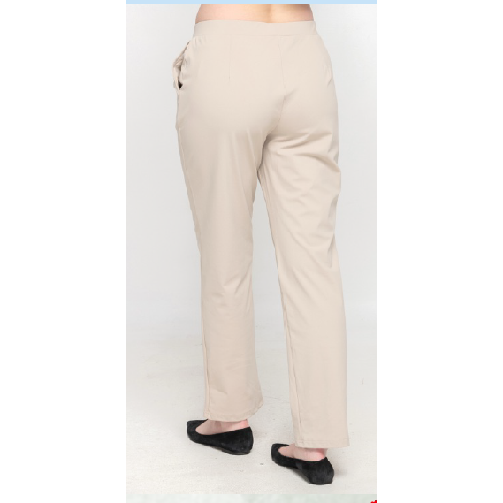 Travel Wear Straight Leg Pant with Back Pockets