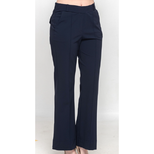 Travel Wear Flare Pants with Back Pockets