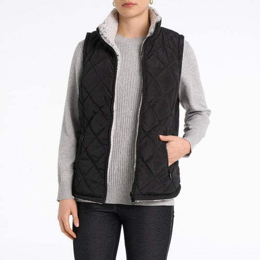 Short Reversible Sherpa Vest