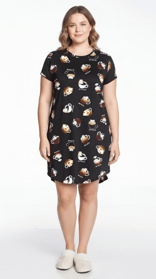 Plus Size Sleep Night Shirt