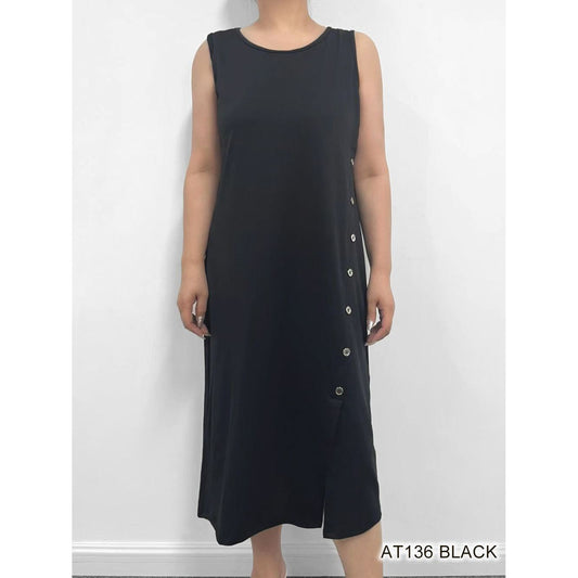 Mid Length Wide Strap Dress