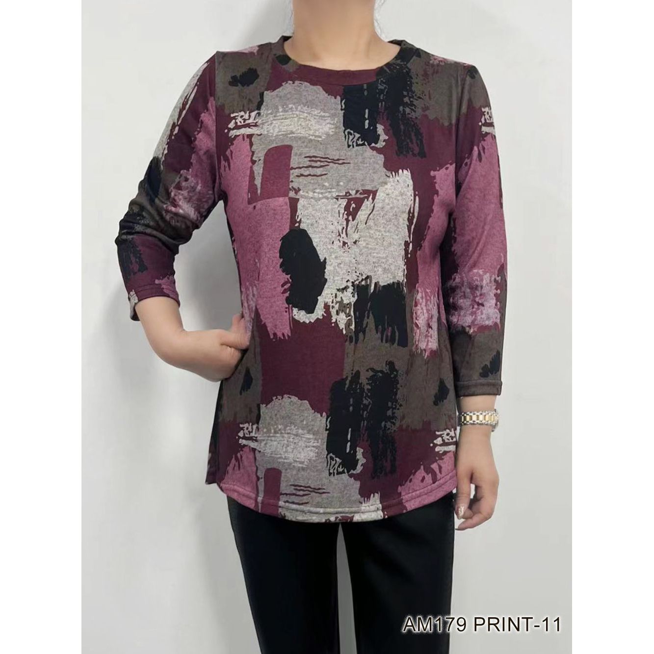 Printed Soft Top (Straight Hem - Various Patterns