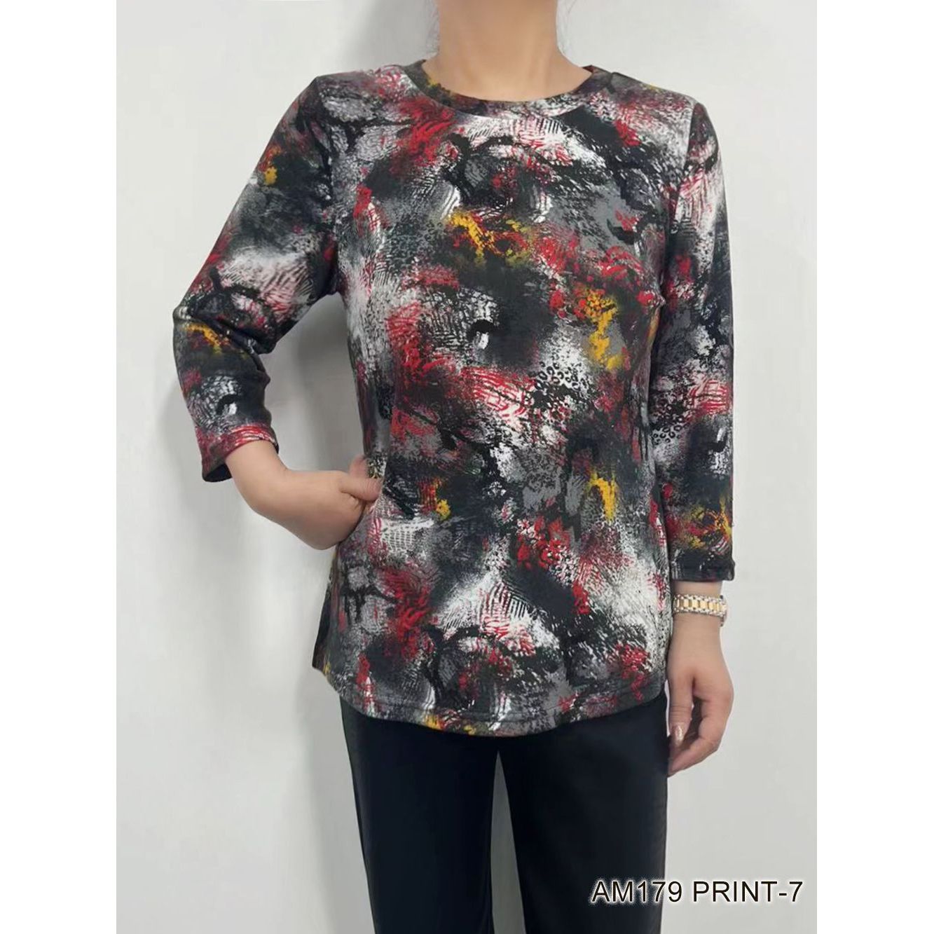 Printed Soft Top (Straight Hem - Various Patterns