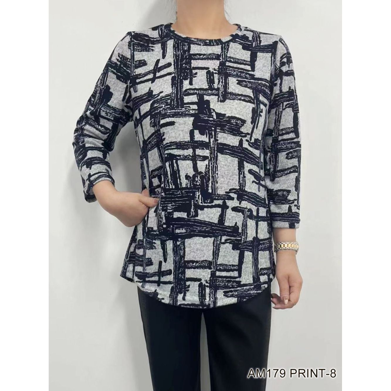 Printed Soft Top (Straight Hem - Various Patterns