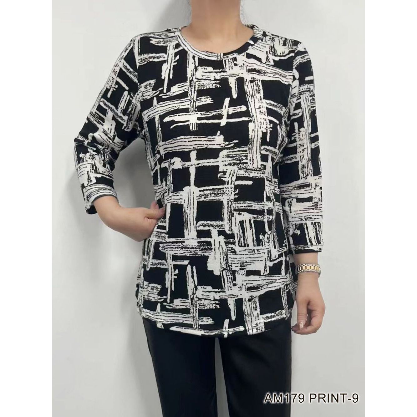 Printed Soft Top (Straight Hem - Various Patterns