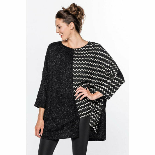 Mix Media Knit Top