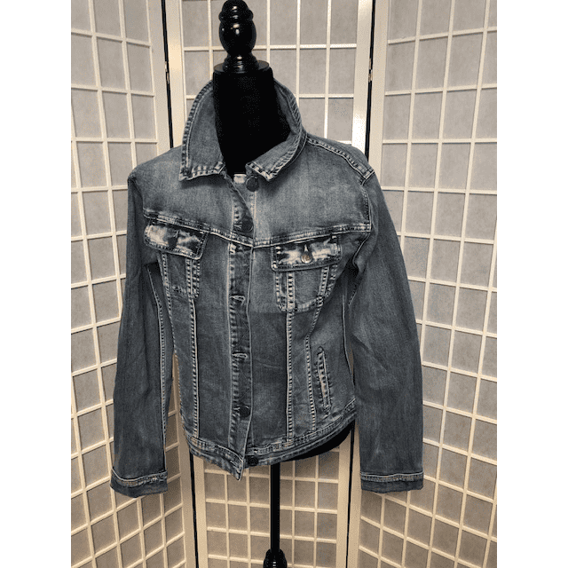 Our Top Selling Jean Jacket - Regular and Plus Size -Slightly Distressed