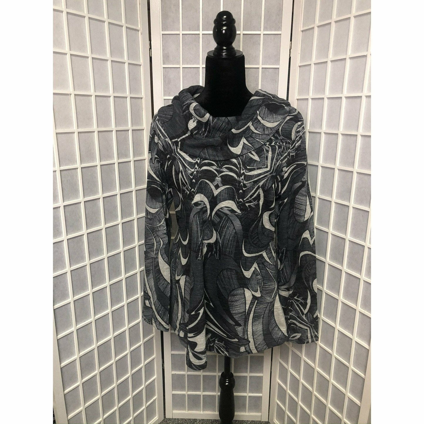 Cowl Abstract Tunic