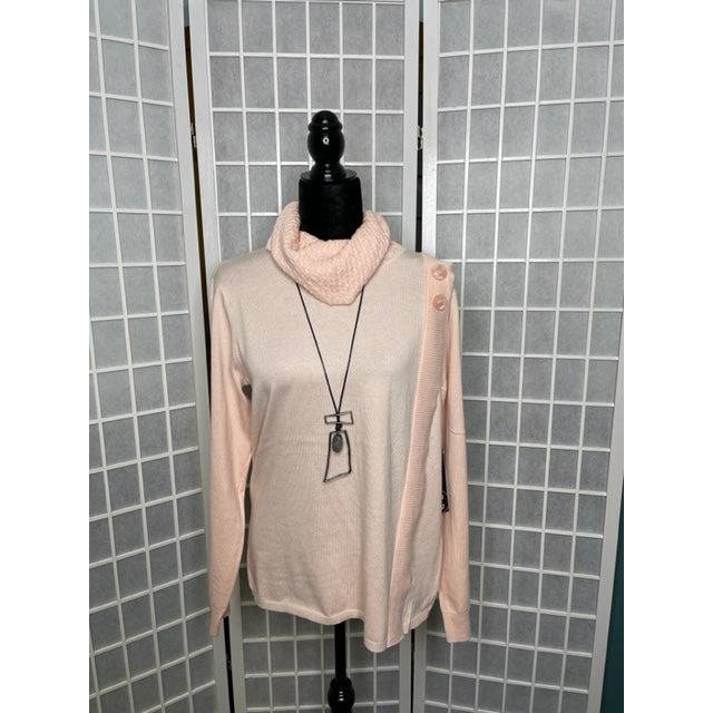 Cowl Neck Cashmere Feel Sweater