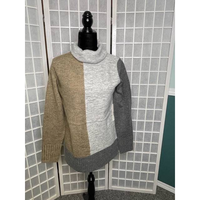 Colorblock Sweater Grey Mix