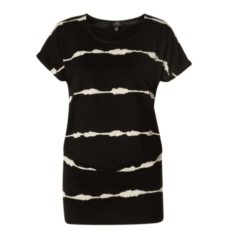 Best Sliming Tunic - Short Sleeve with Stripe
