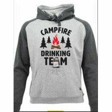 Hoody - Two Tone Beer/Phone Pouch - Campfire Drinking Team